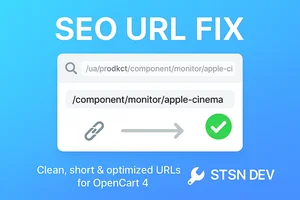 SEO Url-Fix для OpenCart 4x. Формування семантичних url для сторінок магазину з урахуванням сучасних вимог